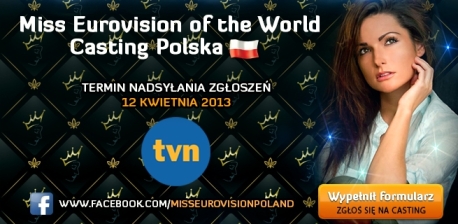 Miss Eurovision of the World. Trwa casting w Polsce!!!